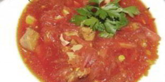 свекольник со свининой