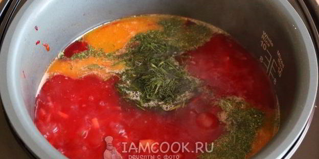 свекольник в мультиварке