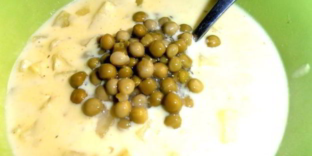 любимый сырный супчик сына