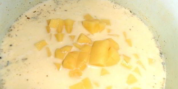 любимый сырный супчик сына