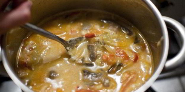 низкокалорийный сырный суп