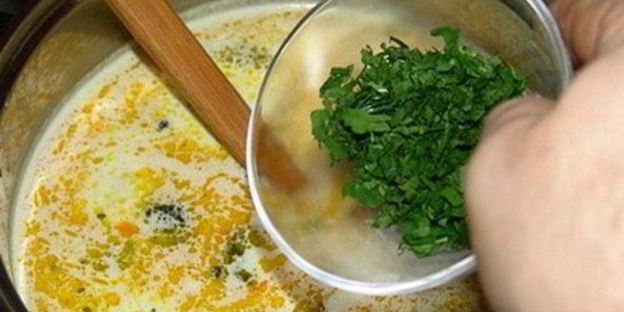 низкокалорийный сырный суп