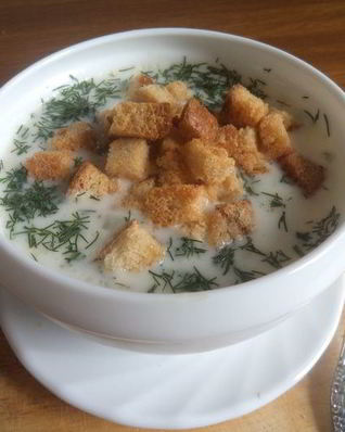 Простой сырный суп