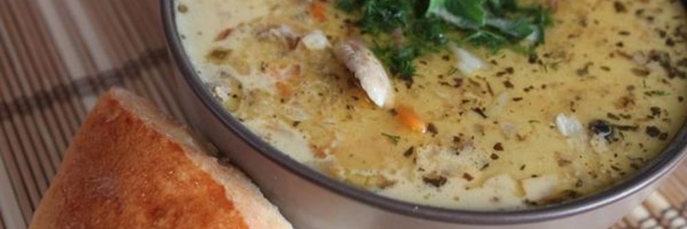 Сырно-чесночный чешский суп