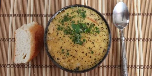 сырно-чесночный чешский суп