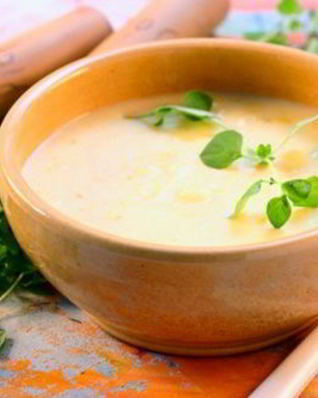 Сырный домашний суп