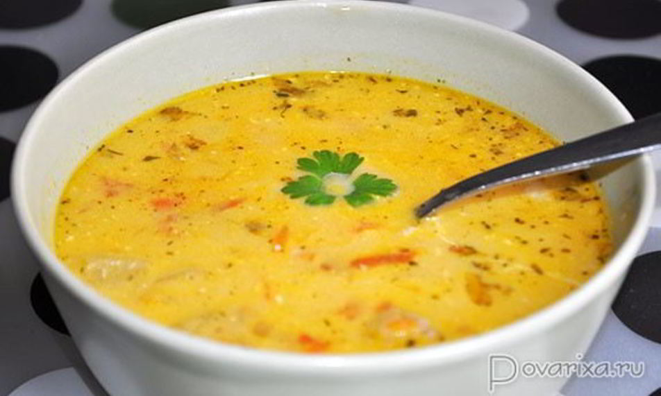 Рецепт сырного куриного супа с помидорами