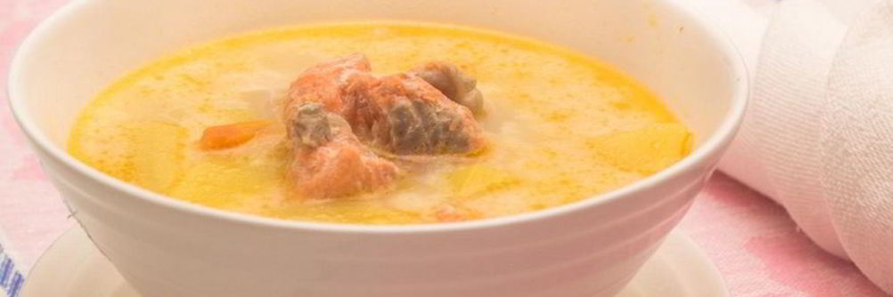 Сырный рыбный суп