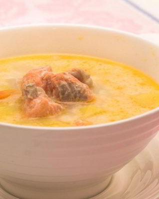 Сырный рыбный суп