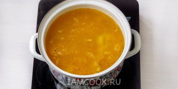 сырный суп из плавленного сыра с курицей