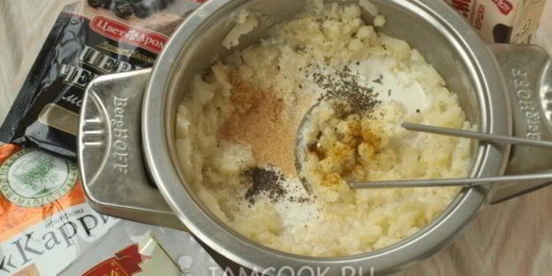 сырный суп-пюре с картофелем