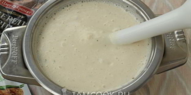 сырный суп-пюре с картофелем