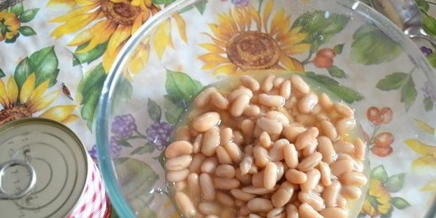 сырный суп с белой фасолью