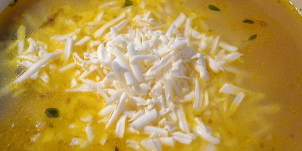 сырный суп с белой фасолью