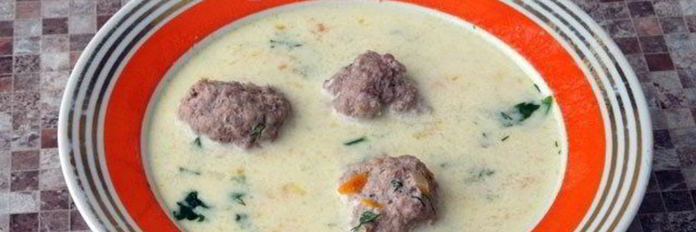 Сырный суп с фаршем