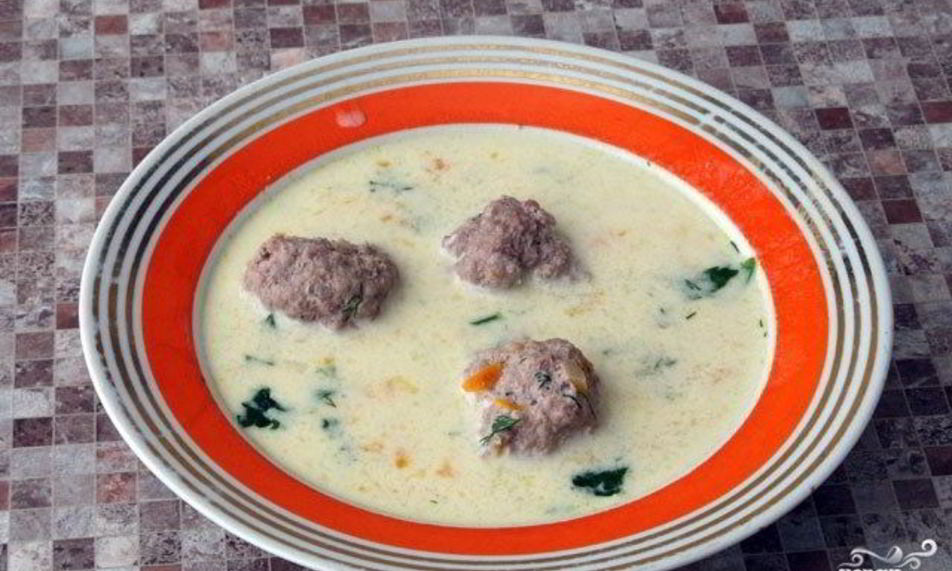 Рецепт сырного супа с фаршем
