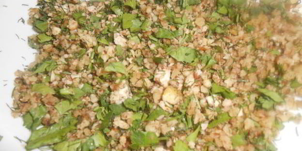 сырный суп с грецким орехом