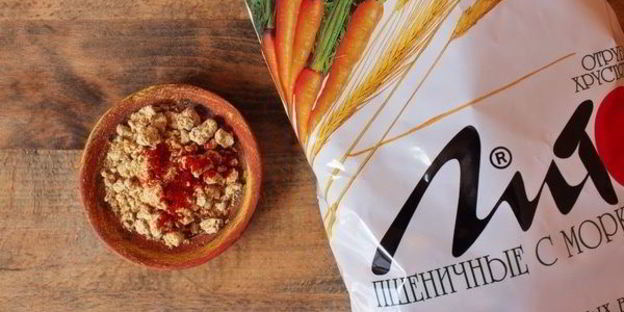 сырный суп с хрустящими морковными отрубями