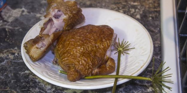 сырный суп с копченой курицей