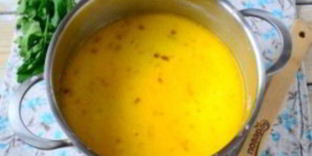 сырный суп с лососем и рисом