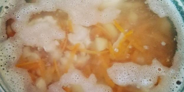 сырный суп с морковью