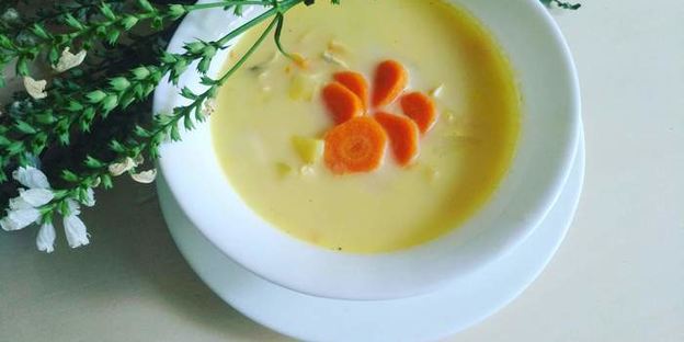 сырный суп с морковью