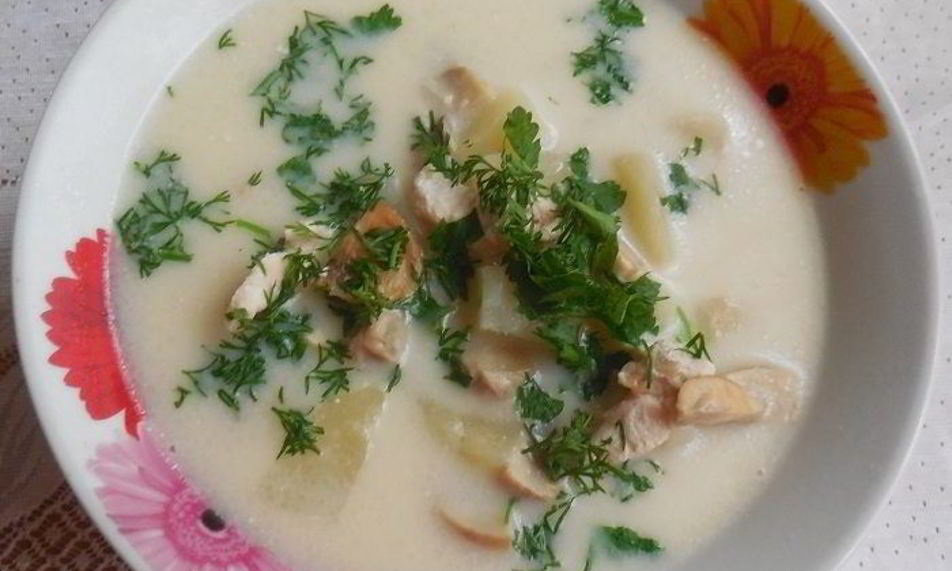 Рецепт сырного супа с мясом
