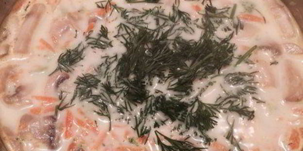 сырный суп с шампиньонами и брокколи