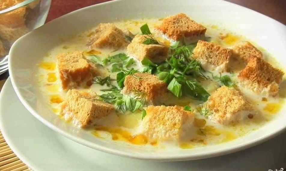 Рецепт сырного супа со сливками