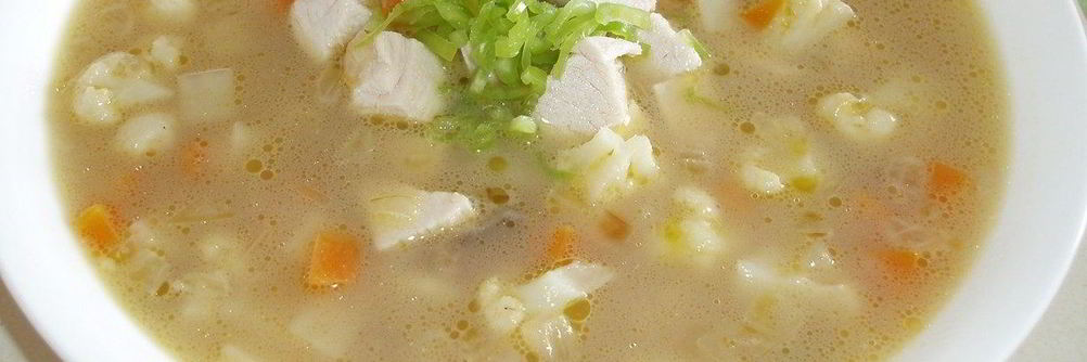 Сырный суп со свининой