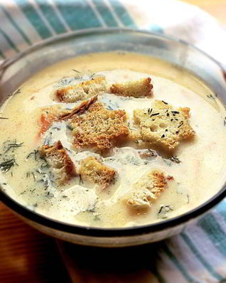 Сырный суп в мультиварке