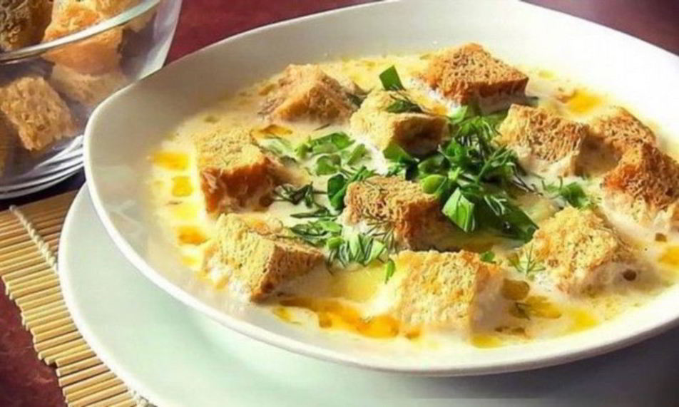 Рецепт сырного супчика с картофелем и морковью