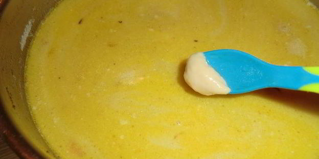 сырный супчик с курочкой и клецками