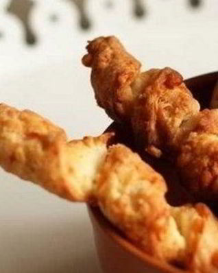 Сырные завитки к супу