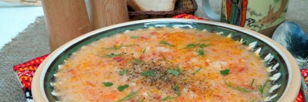 Томатный суп с рисом