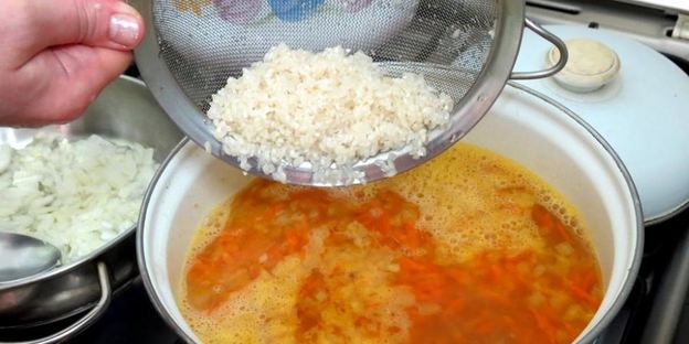 томатный суп с рисом