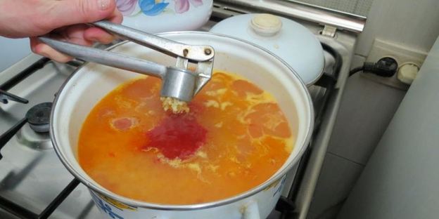 томатный суп с рисом