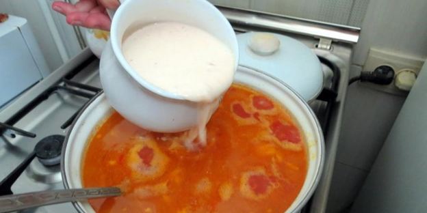 томатный суп с рисом