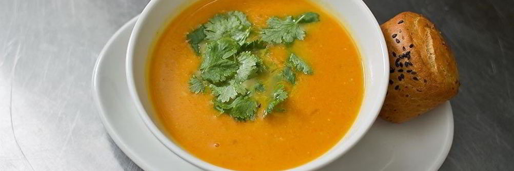 Тыквенный суп с имбирем