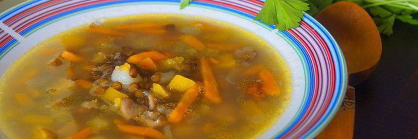 Тыквенный суп с копченой курочкой