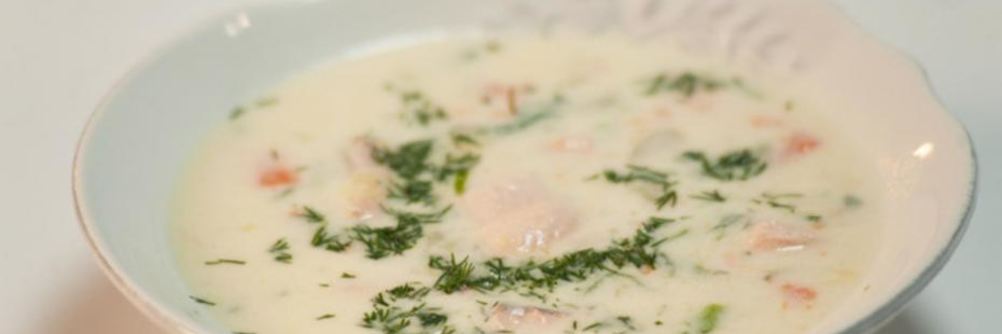 Финская уха с кетой