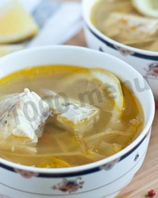 Рыбный суп уха из осетра