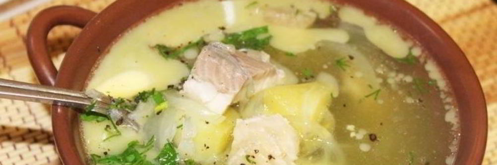 Уха из головы осетра