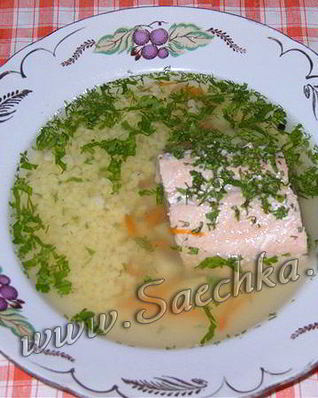 Уха из карпа и горбуши