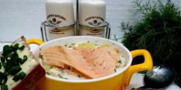 уха из семги со сливками