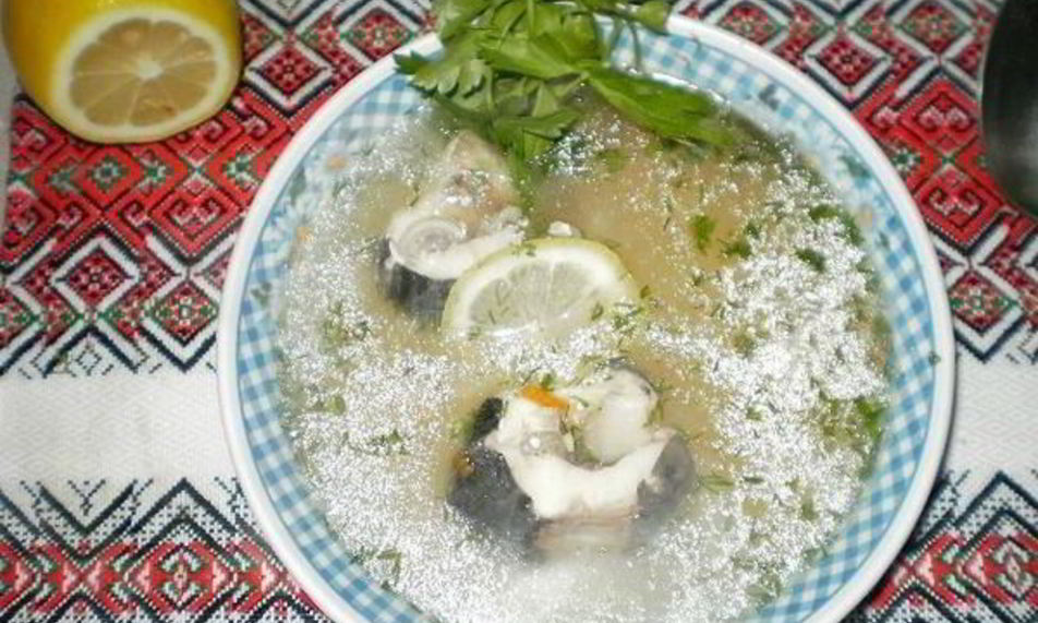 Рецепт ухи из стерляди с шампанским