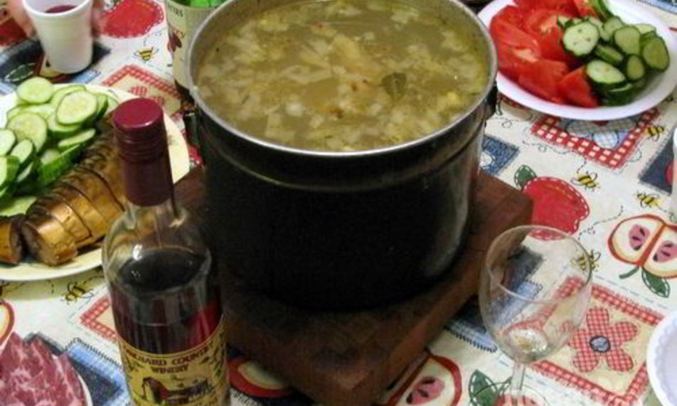 Рецепт ухи на природе