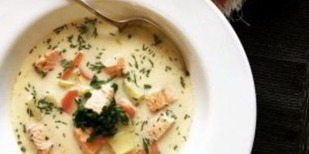 уха по-фински со сливками