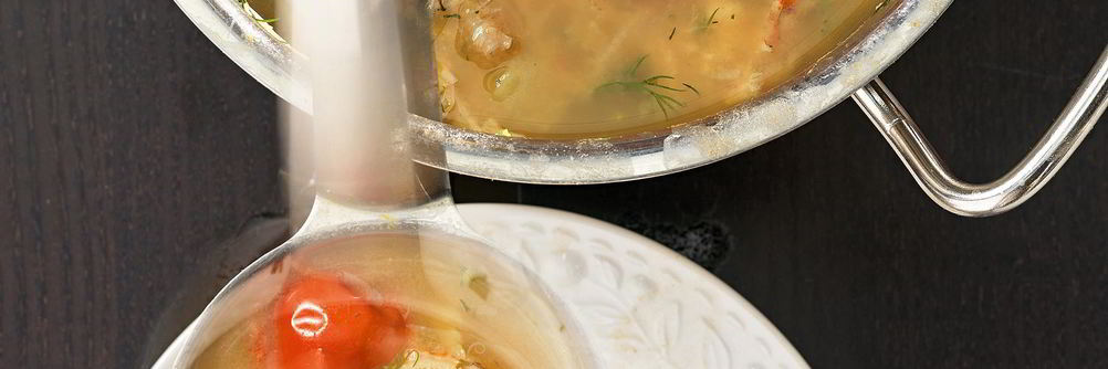 Уха с пшенной кашей