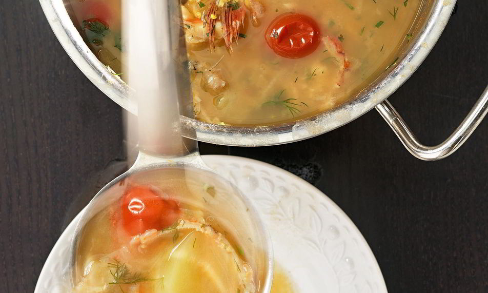 Рецепт ухи с пшенной кашей